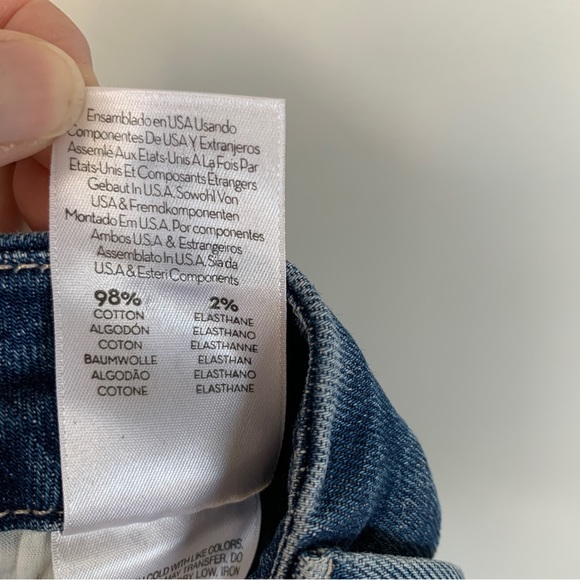 Mother High Waisted Looker Ankle Fray Nature Tune Up Jeans Size 26 - Picture 6 of 10